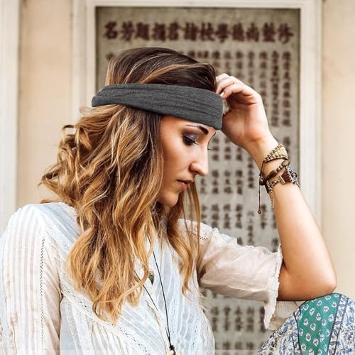 MAYCREATE® 6PCS Wide Hair Band for Women Girls, Stretchy Bands, Twisted Knots Wrap, Soft Dacron Turban for Face Clean, Makeup, Yoga, Workout MAYCREATE® 6PCS Wide Hair Band for Women Girls, Stretchy Bands, Twisted Knots Wrap, Soft Dacron Turban for Face Clean, Makeup, Yoga, Workout